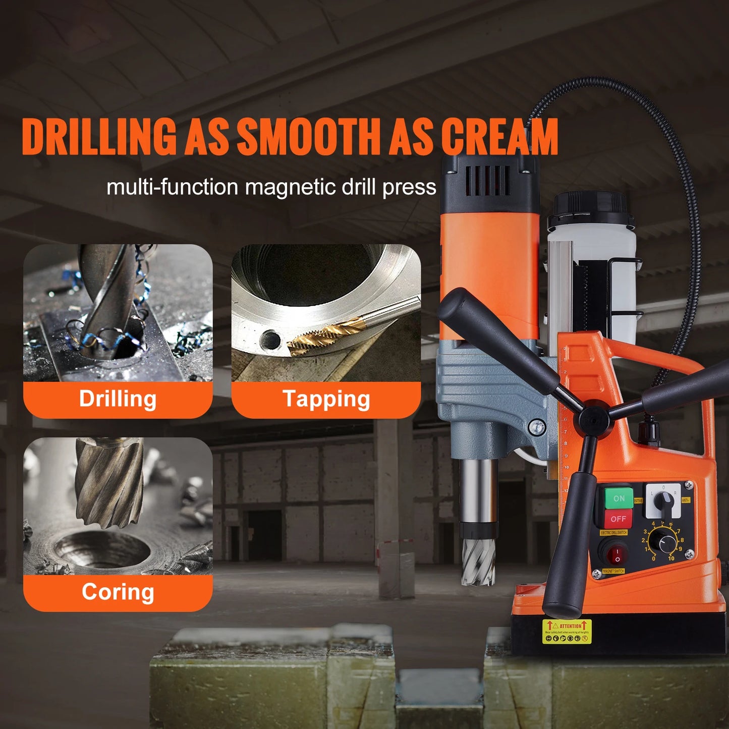 1300W 1400W 2" Electric Drilling Machine Magnetic Drill Boring