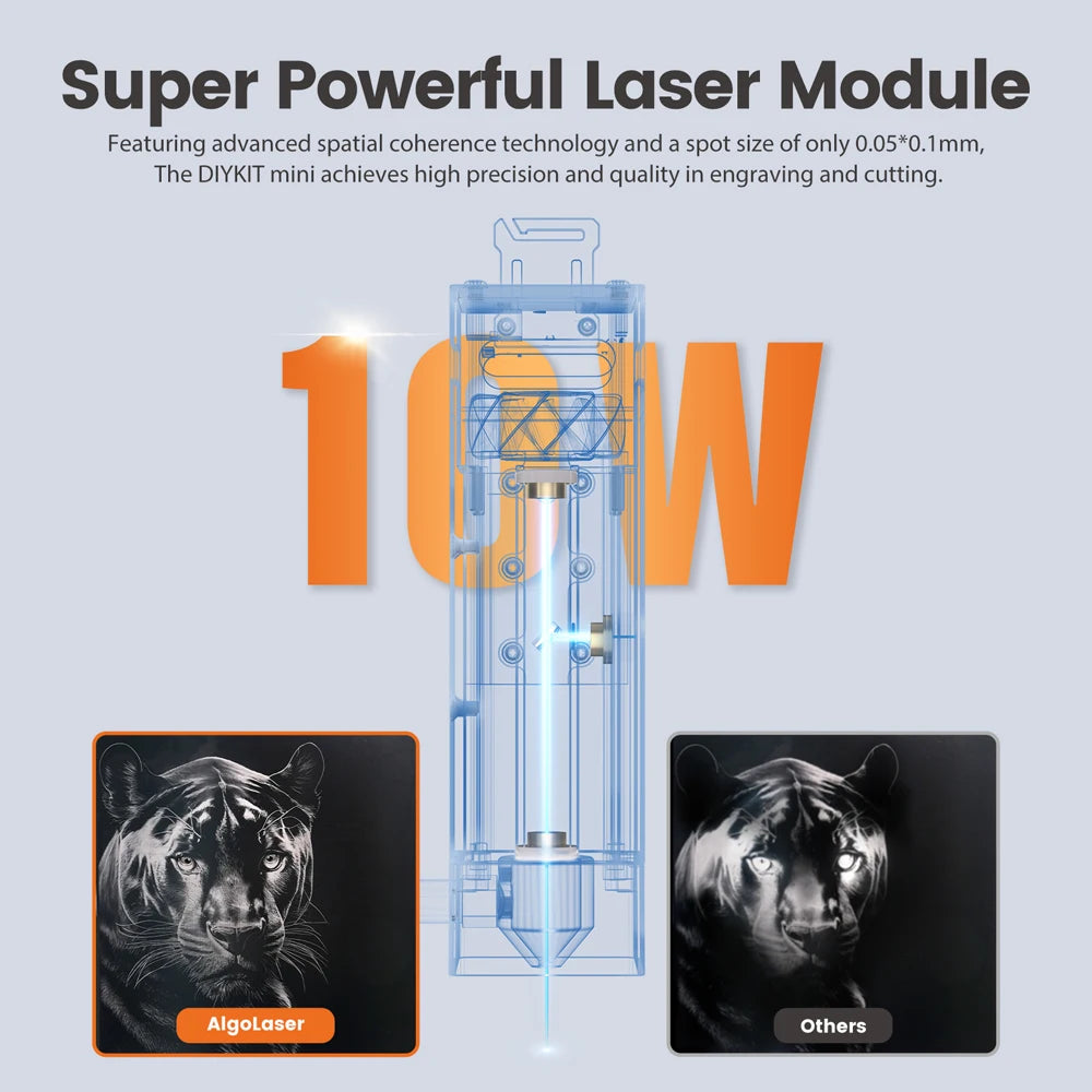 DIY KIT Mini 10W Laser Engraver Cutter For Beginner Table Woodworking