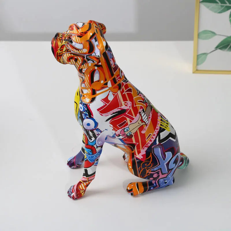 Color Boxer  Dog Decorations Home Entrance Wine Cabinet Office