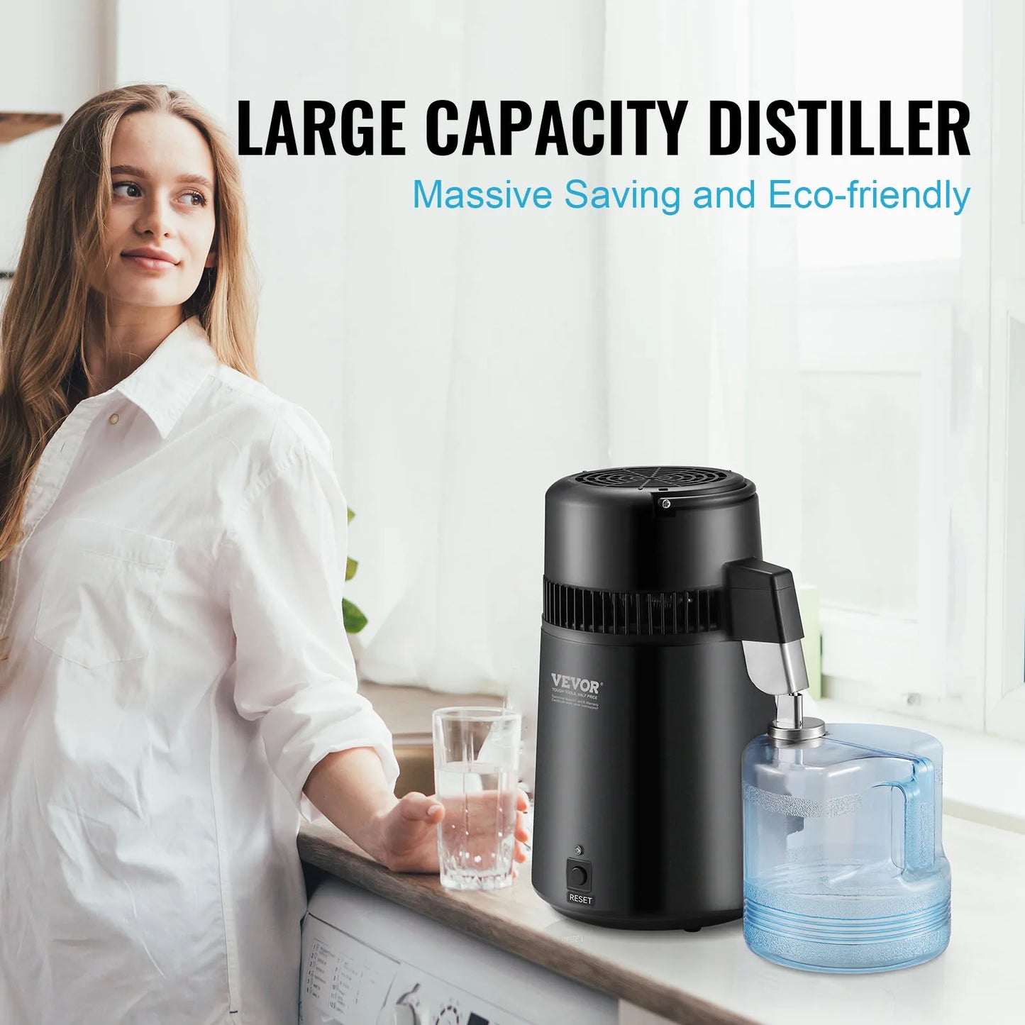 Water Distiller 4L 1.05 Gallon Pure Water Purifier