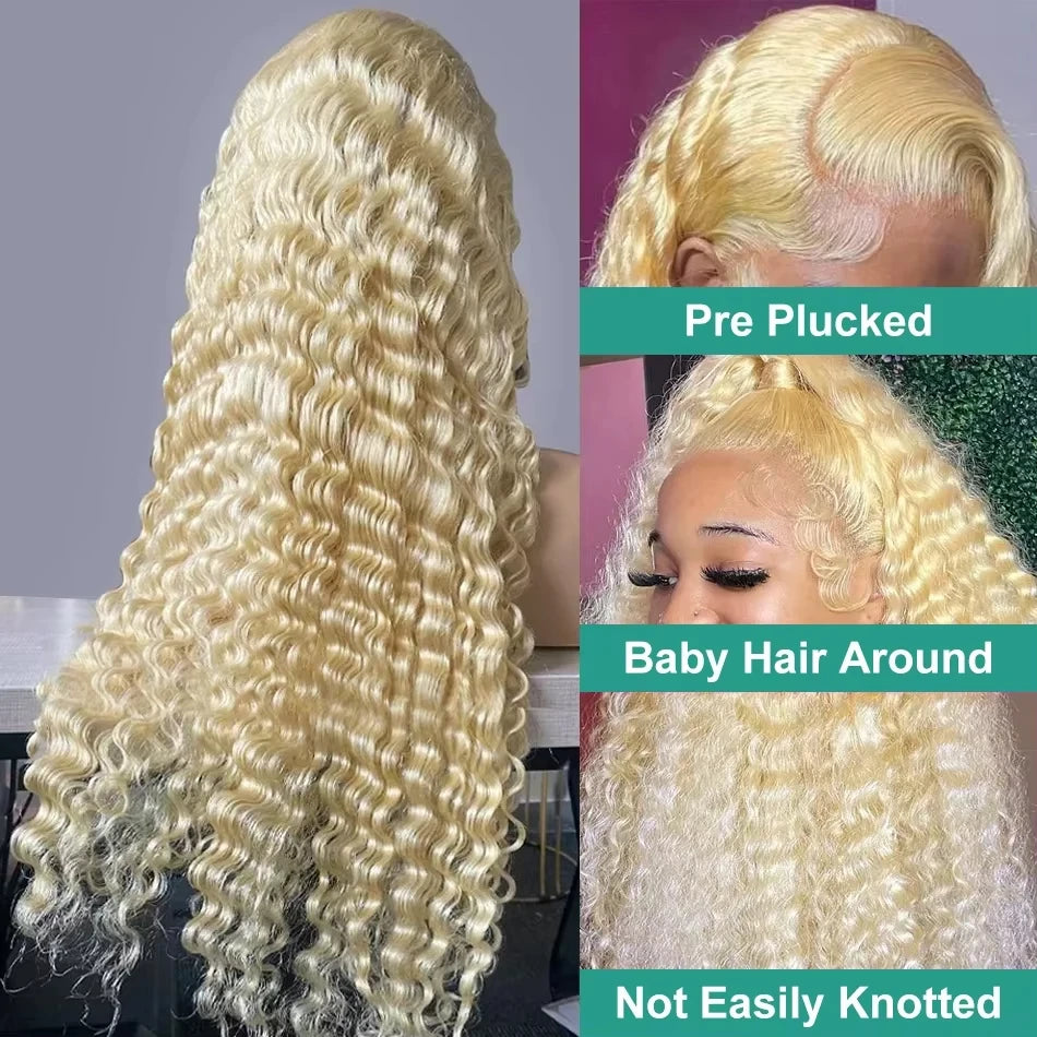 Blonde 613 Lace Front Wigs 13x6 Hd Lace Wig 200% Density