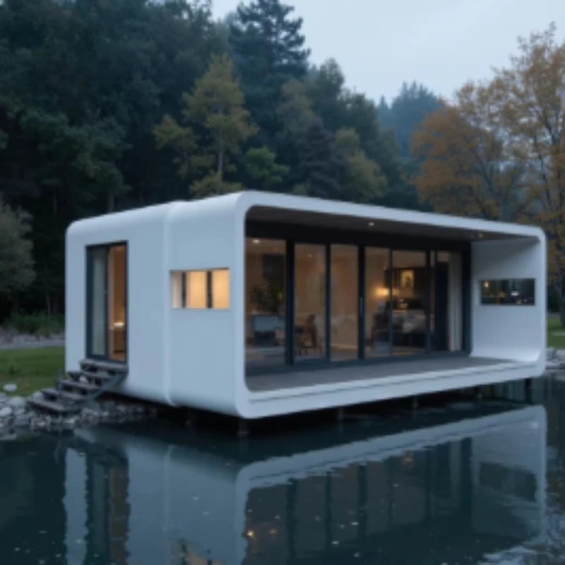 Luxury Prefabricated Tiny Space Capsule House Apple Cabin for Bathroom Warehouse