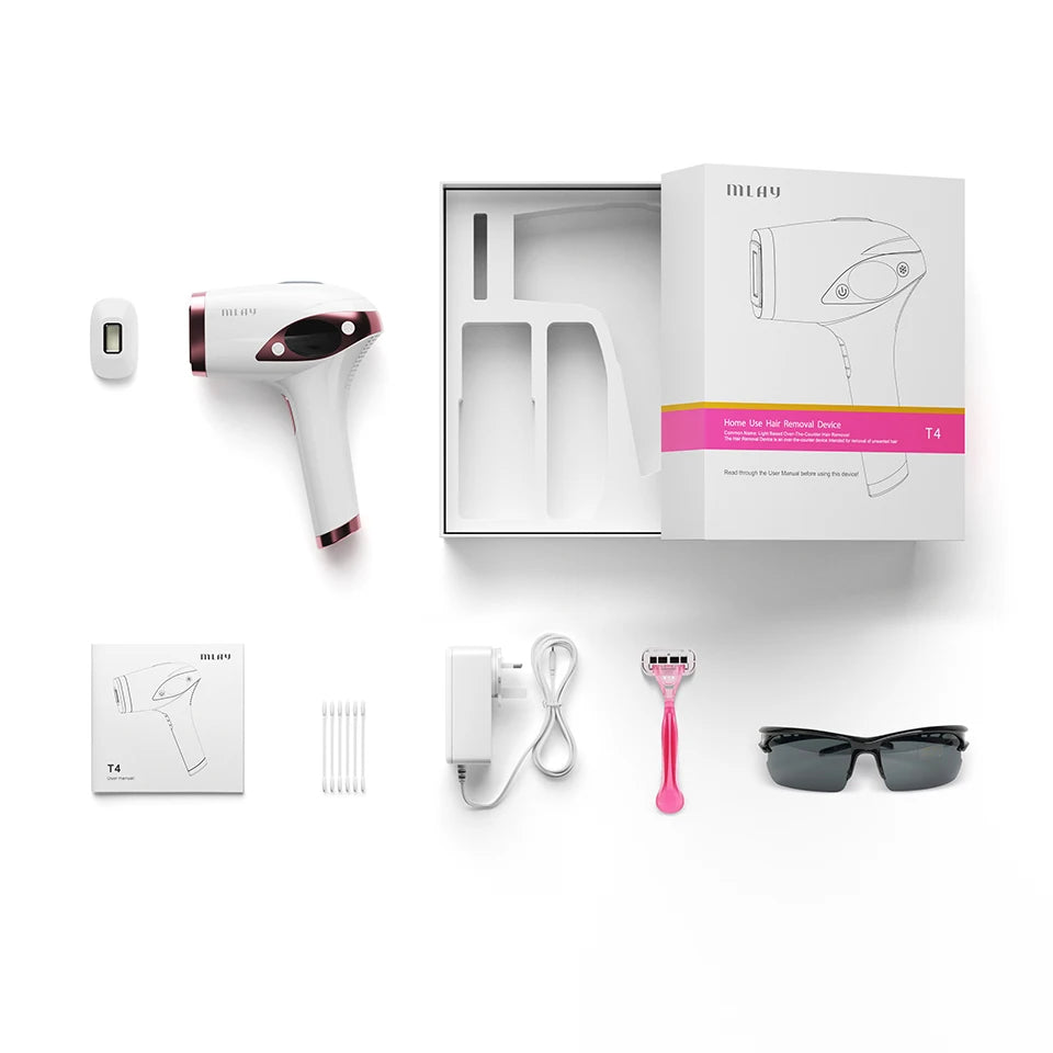 Laser Handheld Hair Removal Machine Ice Cool Permanent Face & Body