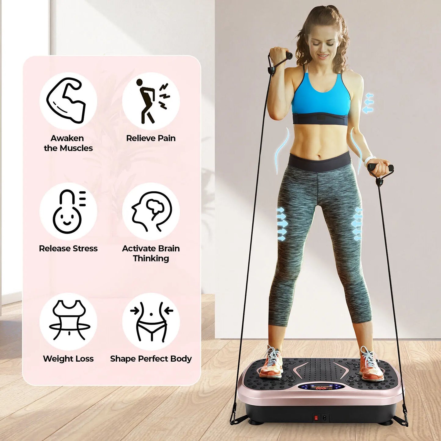 Vibration Plate Exercise Machine, Vibration Plate for Lymphatic Drainage,