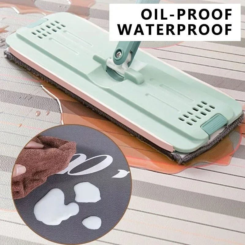 Kitchen Mat Pvc Waterproof Oil-proof Carpet Leather Large Rug