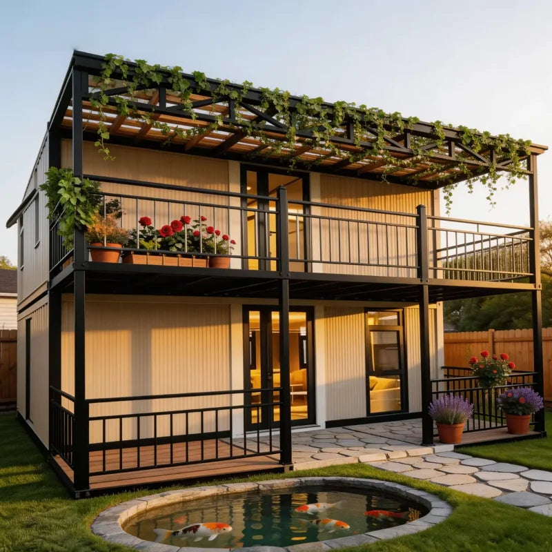 Prefab Houses Module Customized Outdoor Factory Container Home Foldable Tiny 2 3 4 Bedroom Living Container House 20Ft 40Ft