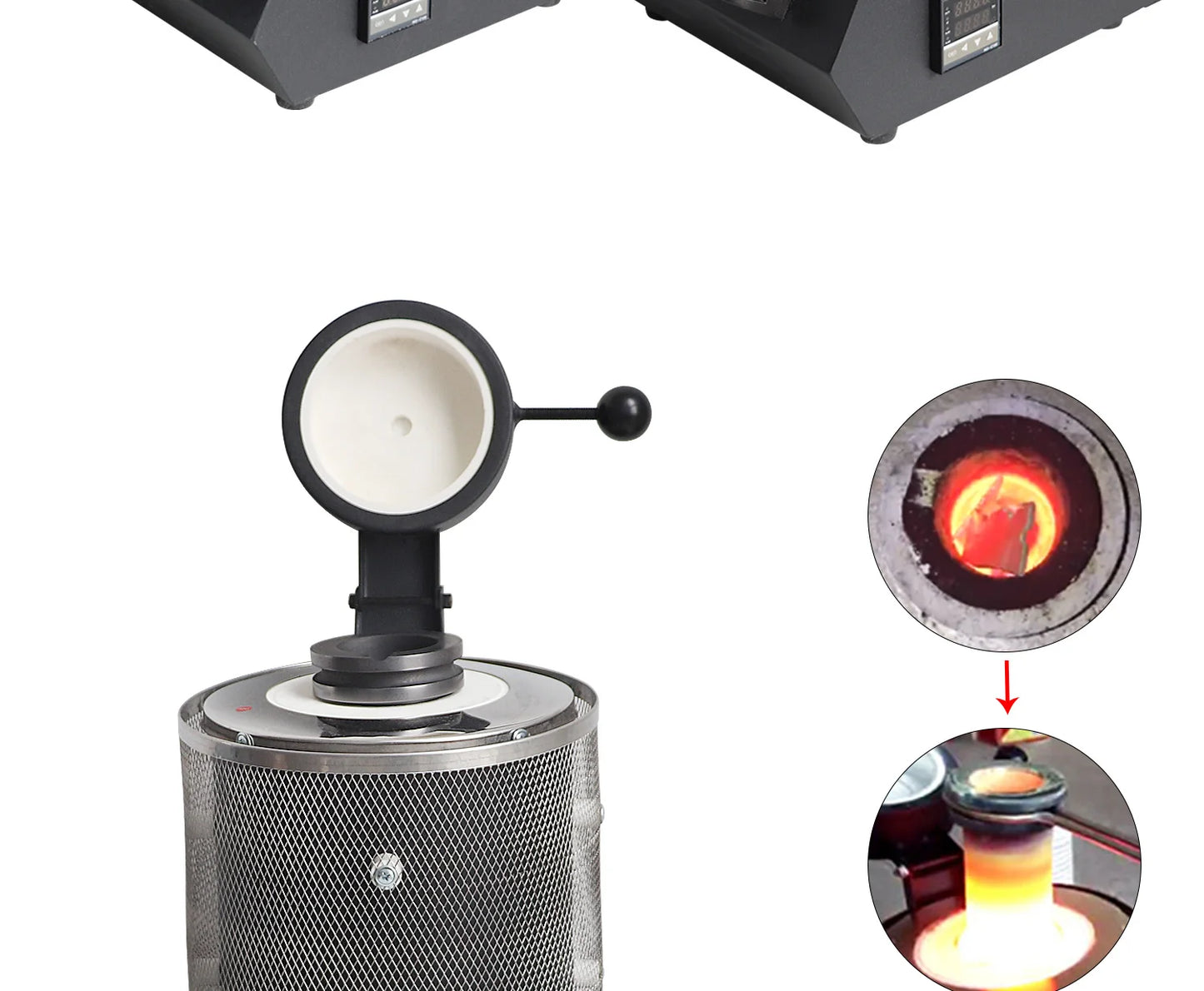 Portable Gold/Silver Melting Furnace - High-Temp Crucible Kit
