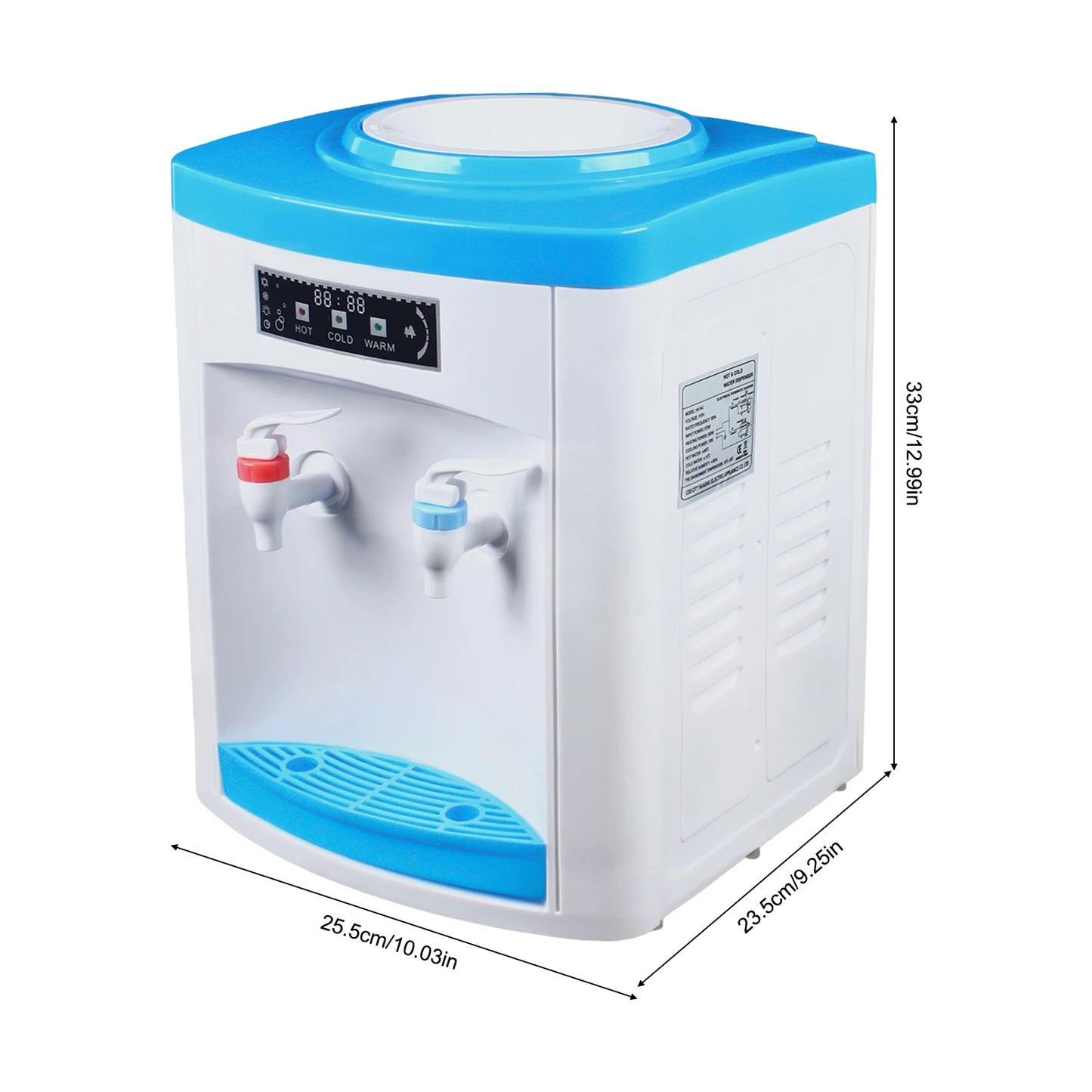 Electric Hot and Cold Water Cooler Dispenser  Desktop Top Loading