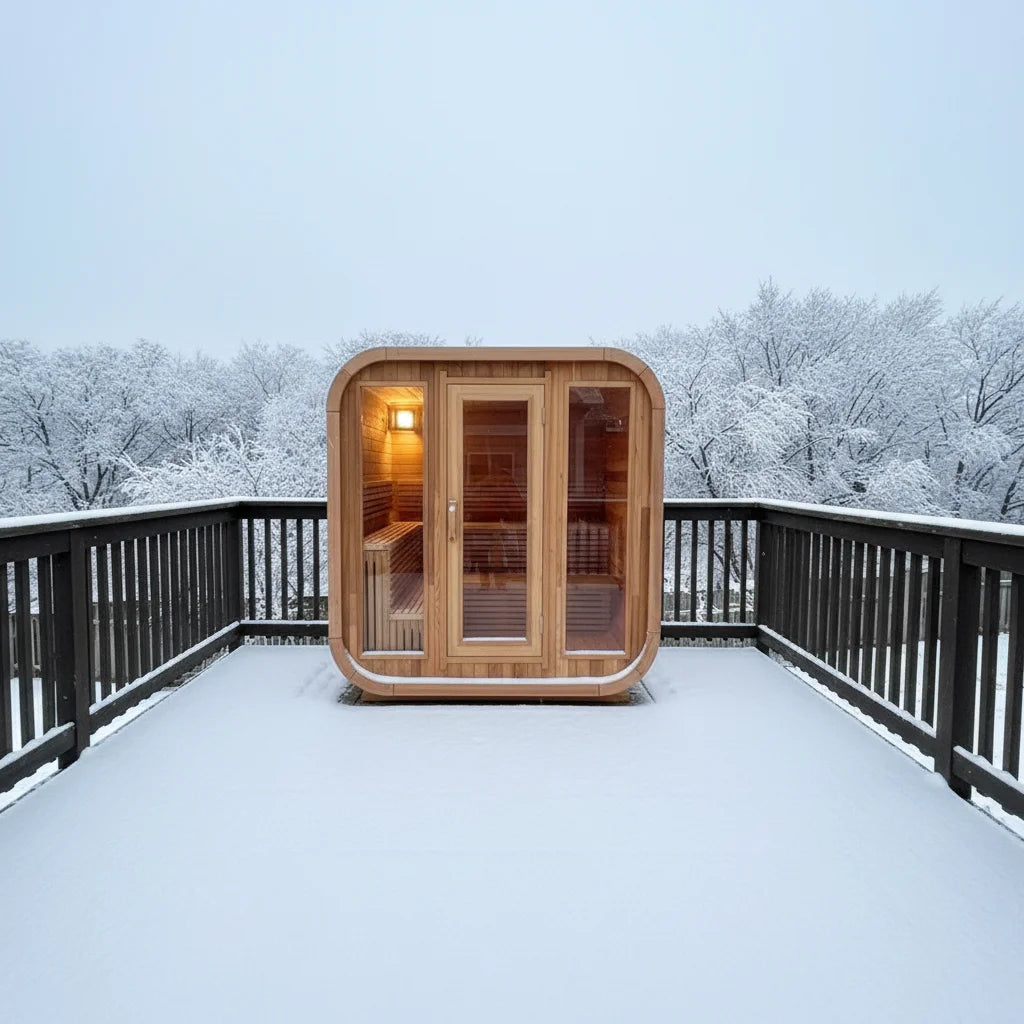 4-6 Persons Garden Sauna Room Outdoor Wooden Dome Sauna Spa Detox Relaxation