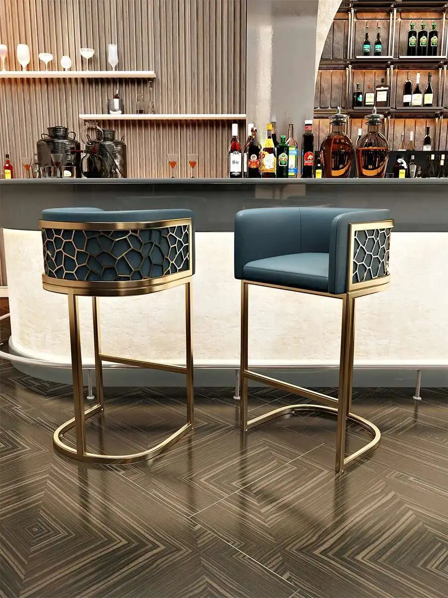 Home High Kitchen Stools Nordic Luxury Ergonomic Simple Bar Stool Adjustable