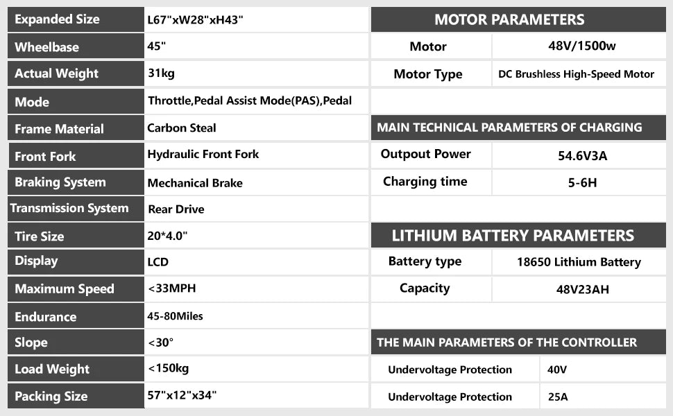Adult Electric Bicycle 3000w(Dual Motor 1500w×2) 48V 23ah Mountain Bike