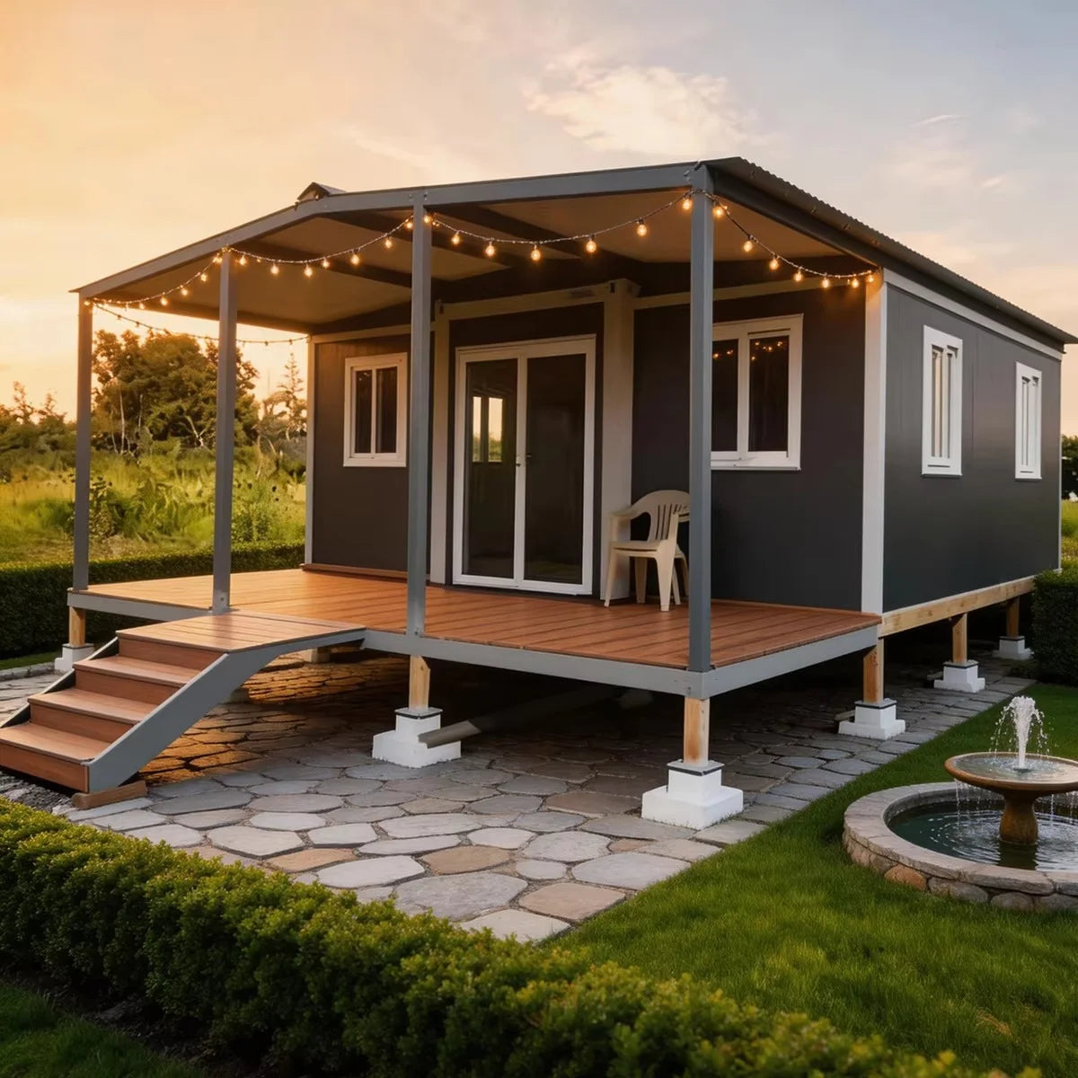 Customized Prefabricated Container House Modern Building Backyard Prefabricated Outdoor Garden Gym Room Studio Office Shed House