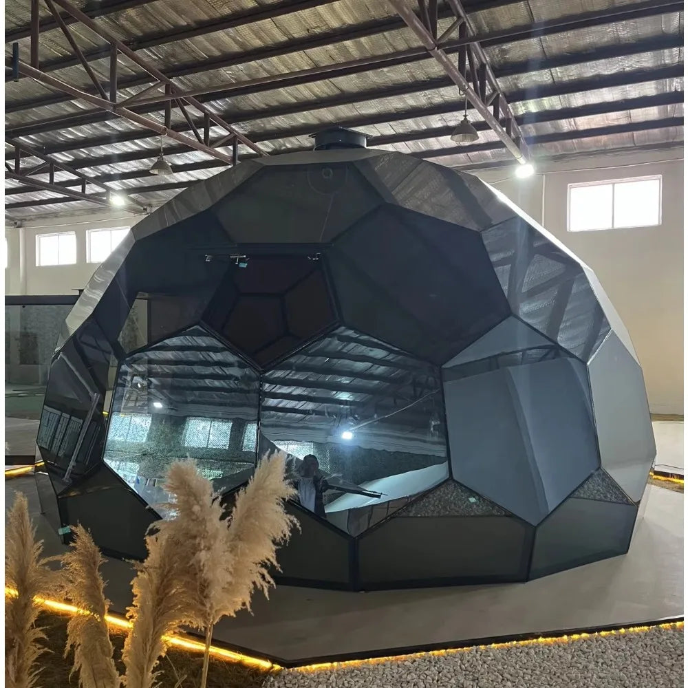 Luxury Glass Dome Hotel Tent, Waterproof 4 Season Outdoor Glamping House For Garden Resort Vacation
