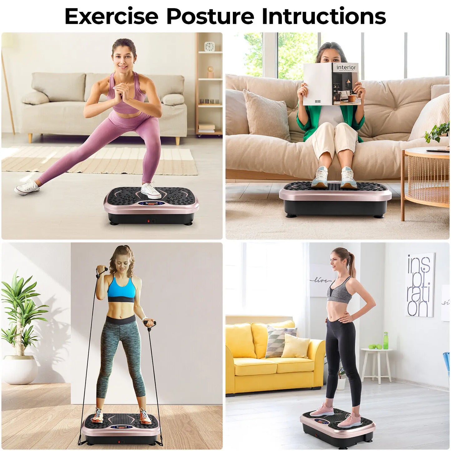 Vibration Plate Exercise Machine, Vibration Plate for Lymphatic Drainage,