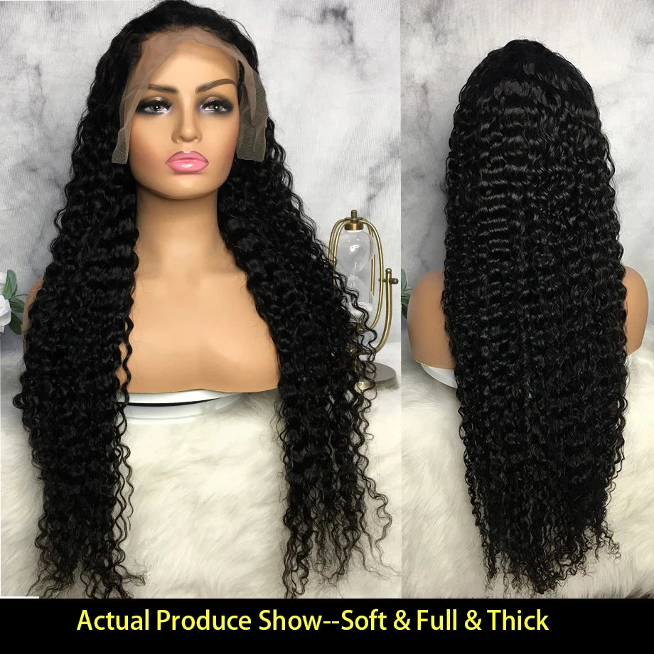 13x6 Hd Lace Frontal Wig 13x4 Curly Human Hair Wigs Water Wave Human Hair Wig