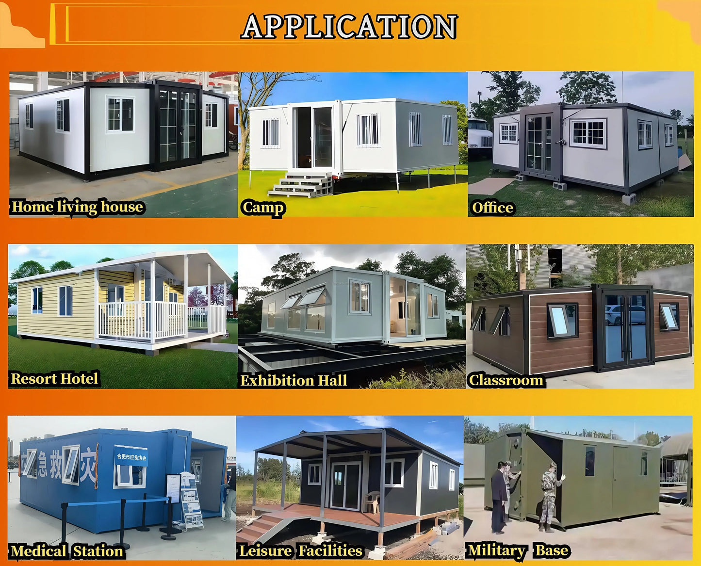 Customized 20ft 40ft Folding Prefab 2 Story Container House Luxury Expandable Container Houses Prefabricated Container Home
