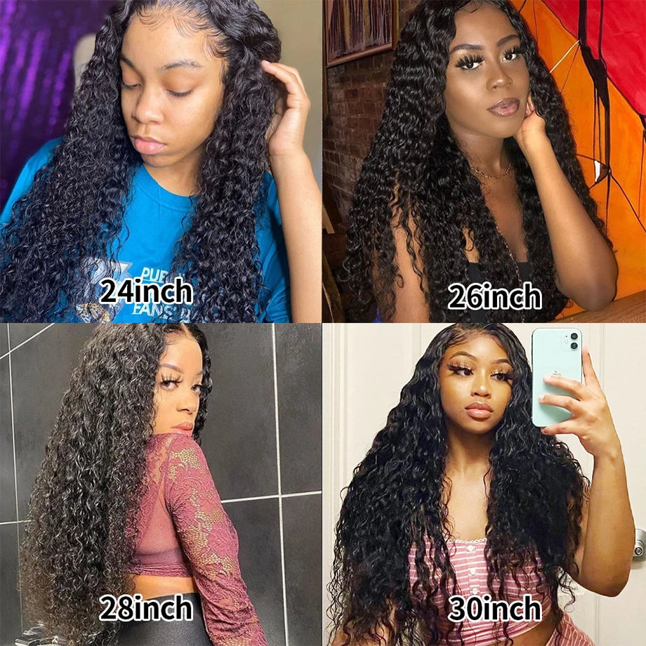 Deep Wave Wig Frontal 3x6 Lace 13x4 Curly Lace Front Human Hair
