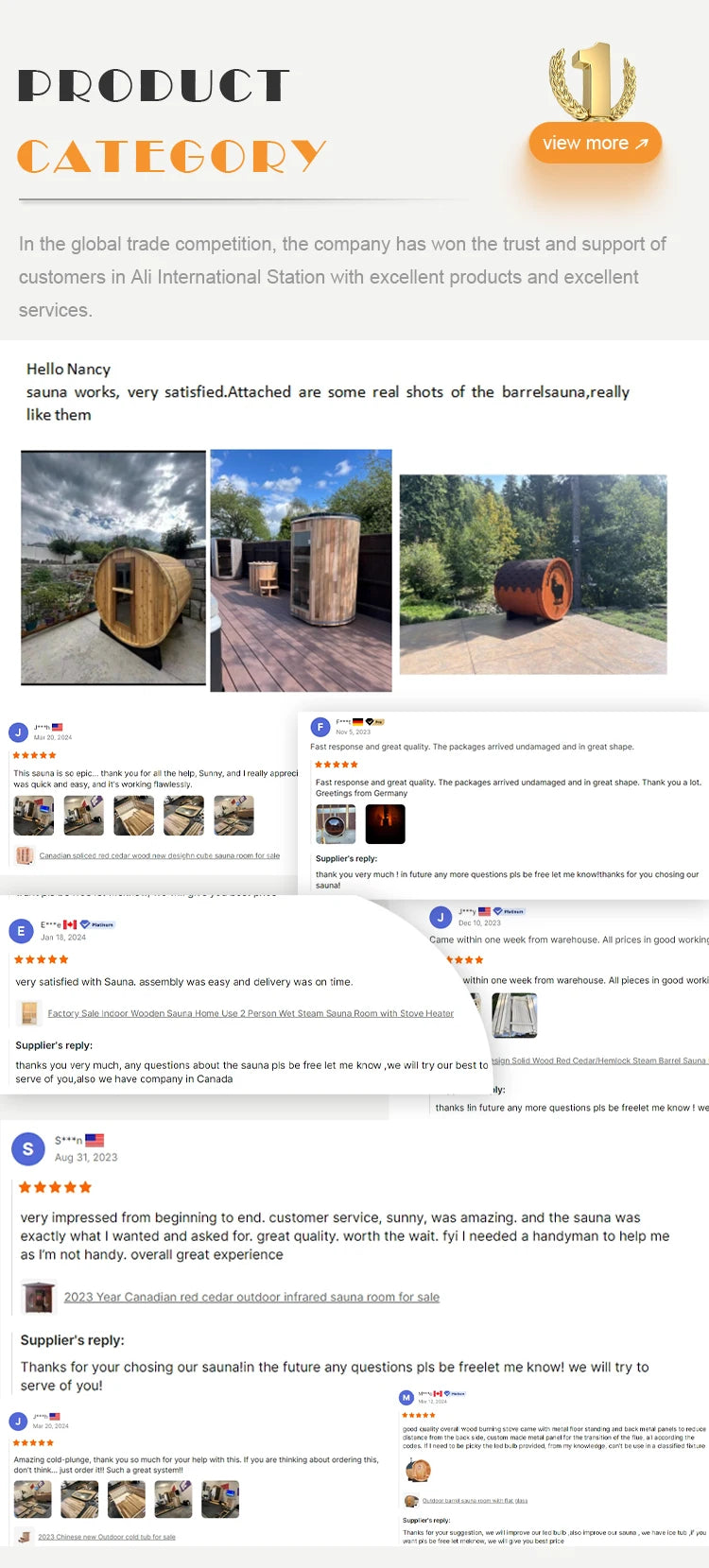 4-6 Persons Garden Sauna Room Outdoor Wooden Dome Sauna Spa Detox Relaxation