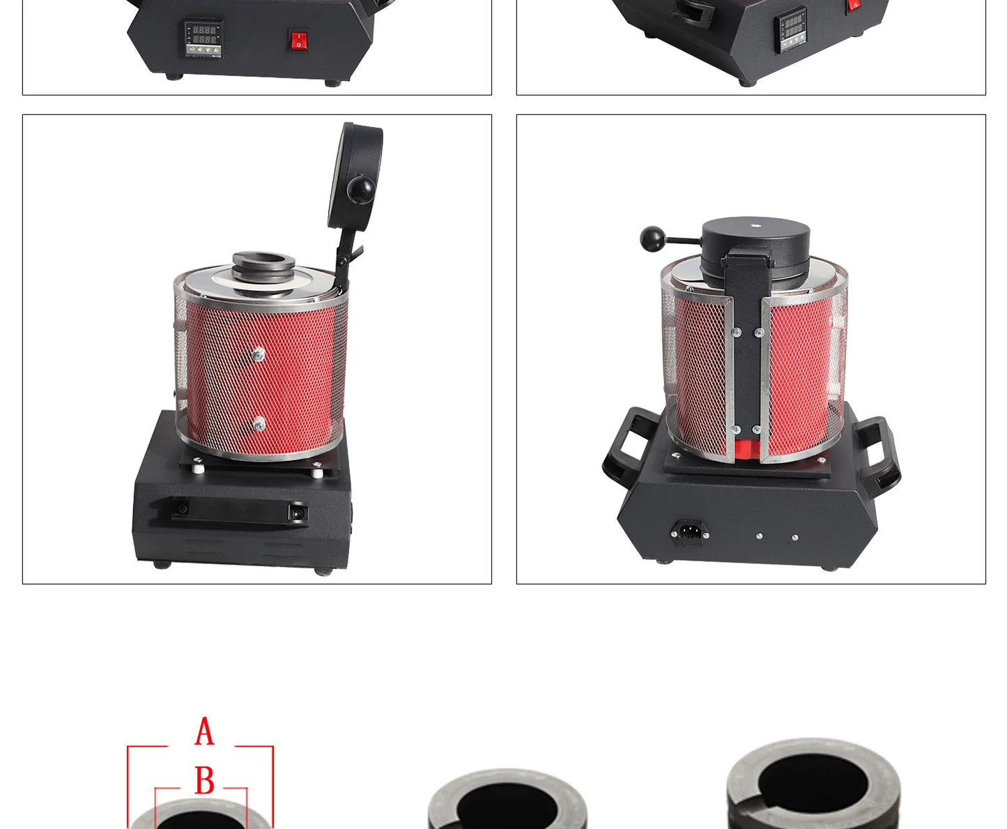 Portable Gold/Silver Melting Furnace - High-Temp Crucible Kit
