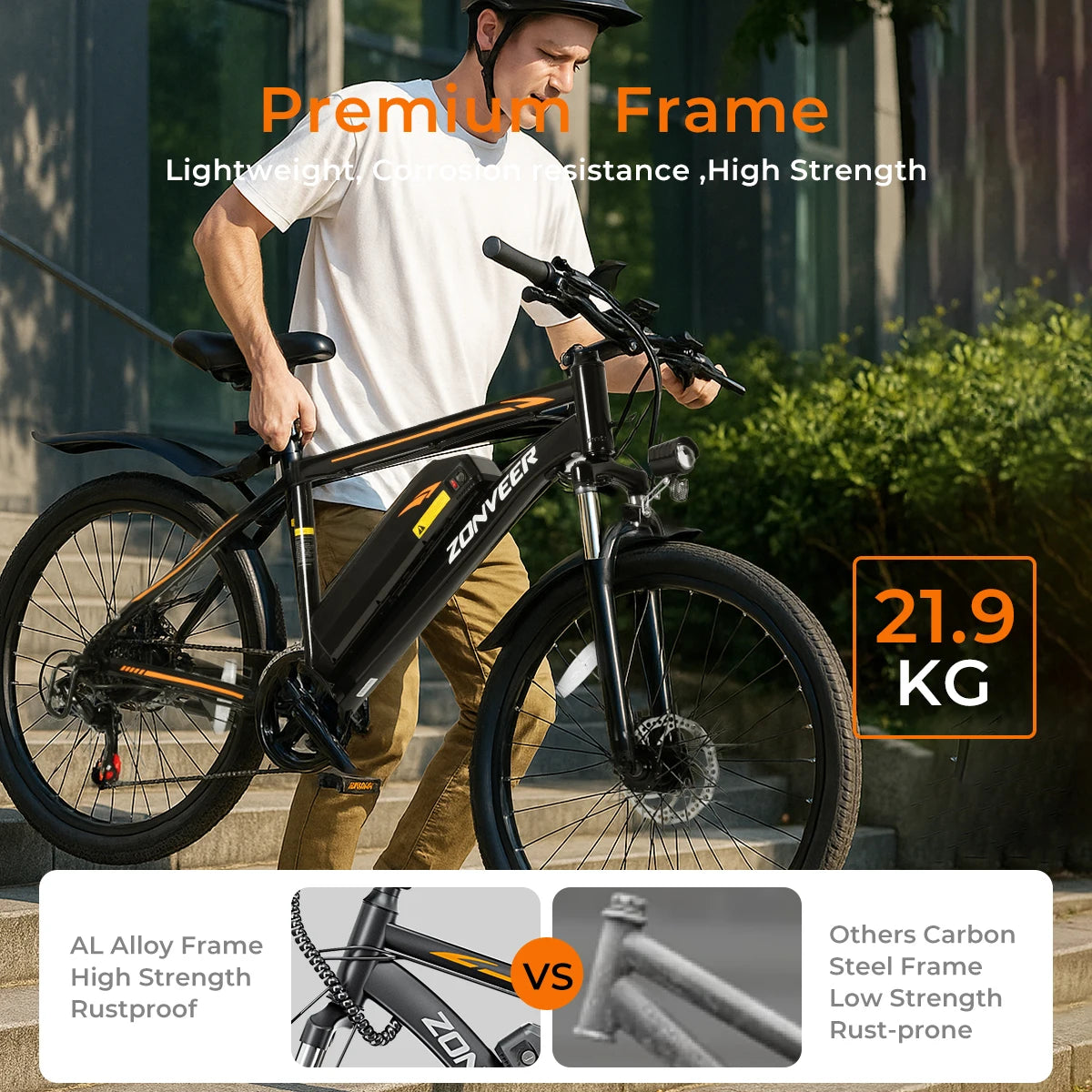 【1 Year Warranty】M26 Electric Bicycle 1000W Peak Motor 360WH