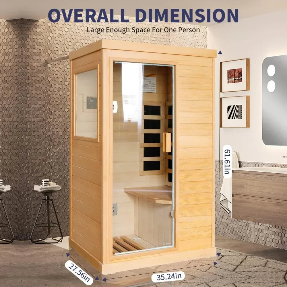 Far Infrared Sauna Home Saunas Room 800W/110V Low-EMF