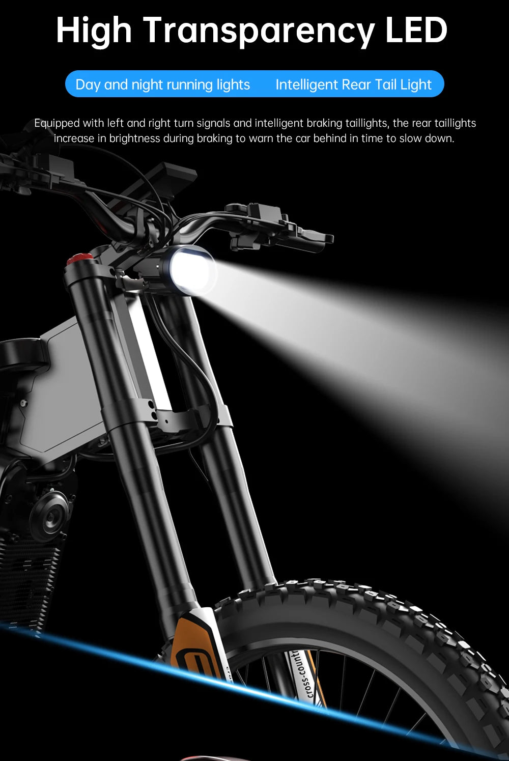 Electric Motorcycles 3000W Brushless Gearless Motors Speed 85Kmh Adult