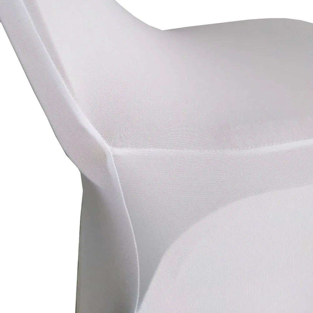 100pcs   White Wedding Chair Cover Polyester Spandex