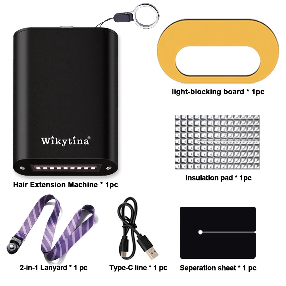 Advanced V Light Hair Extension Tools Kit with UV Glue Hair Extension Machine