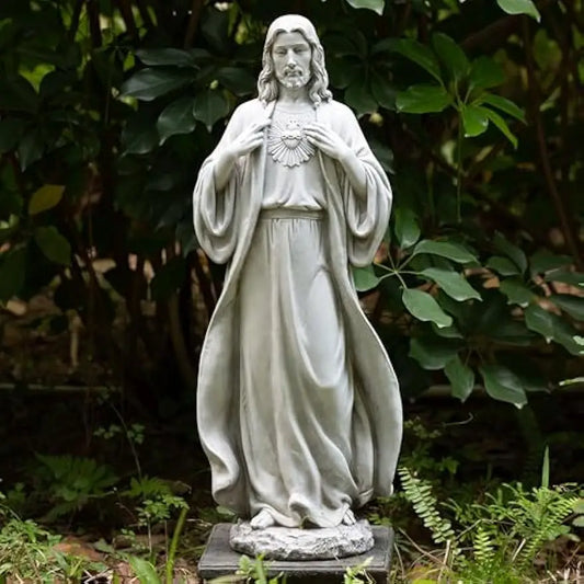 Catholic Sacred Heart of Jesus Statue, 24.5" H Jesus Christ Statue
