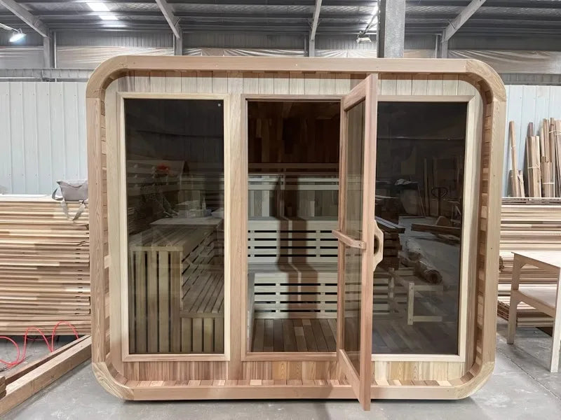 Mobile Sauna Infrared Steam Portable Cabin Home Spa House Indoor Outdoor Relaxation Heating Detox Equipment