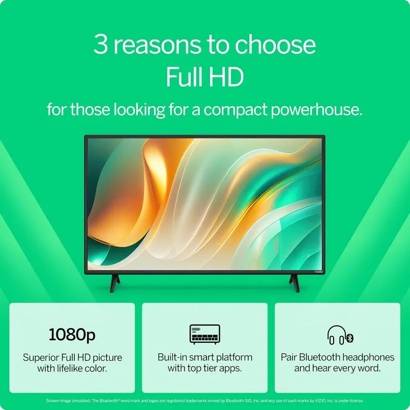 40-inch Full HD 1080p Smart TV with  Alexa Compatibility, Google Cast