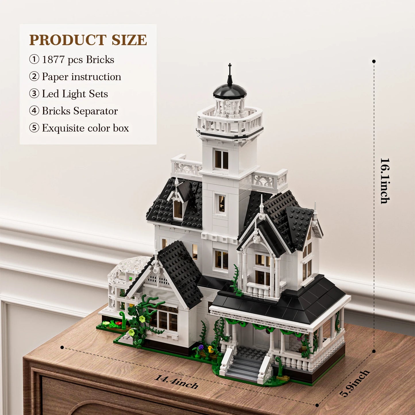1877 Pcs Magic House Blocks Set Owens House Building Set Creator