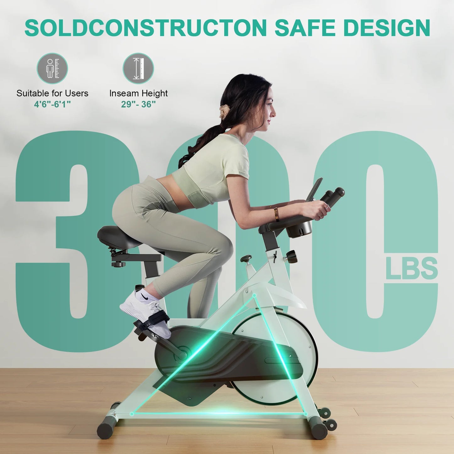 Exercise Bike, 32-Level Magnetic Resistance Stationary Bikes