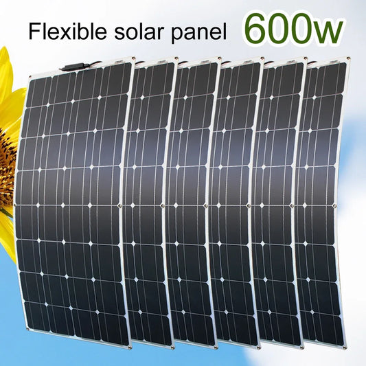 12V Flexible Solar Panel  Bendable Waterproof Monocrystalline