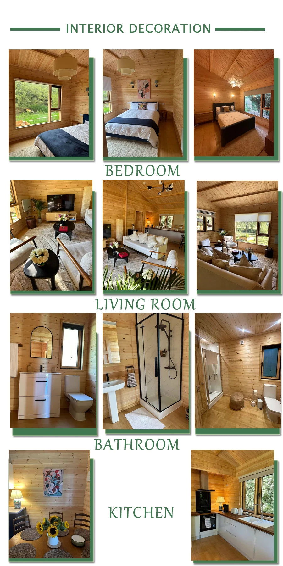 Modern Triangle A Frame House Prefabricated Tiny Cabin Portable Modular Wooden Villa Outdoor Living Home