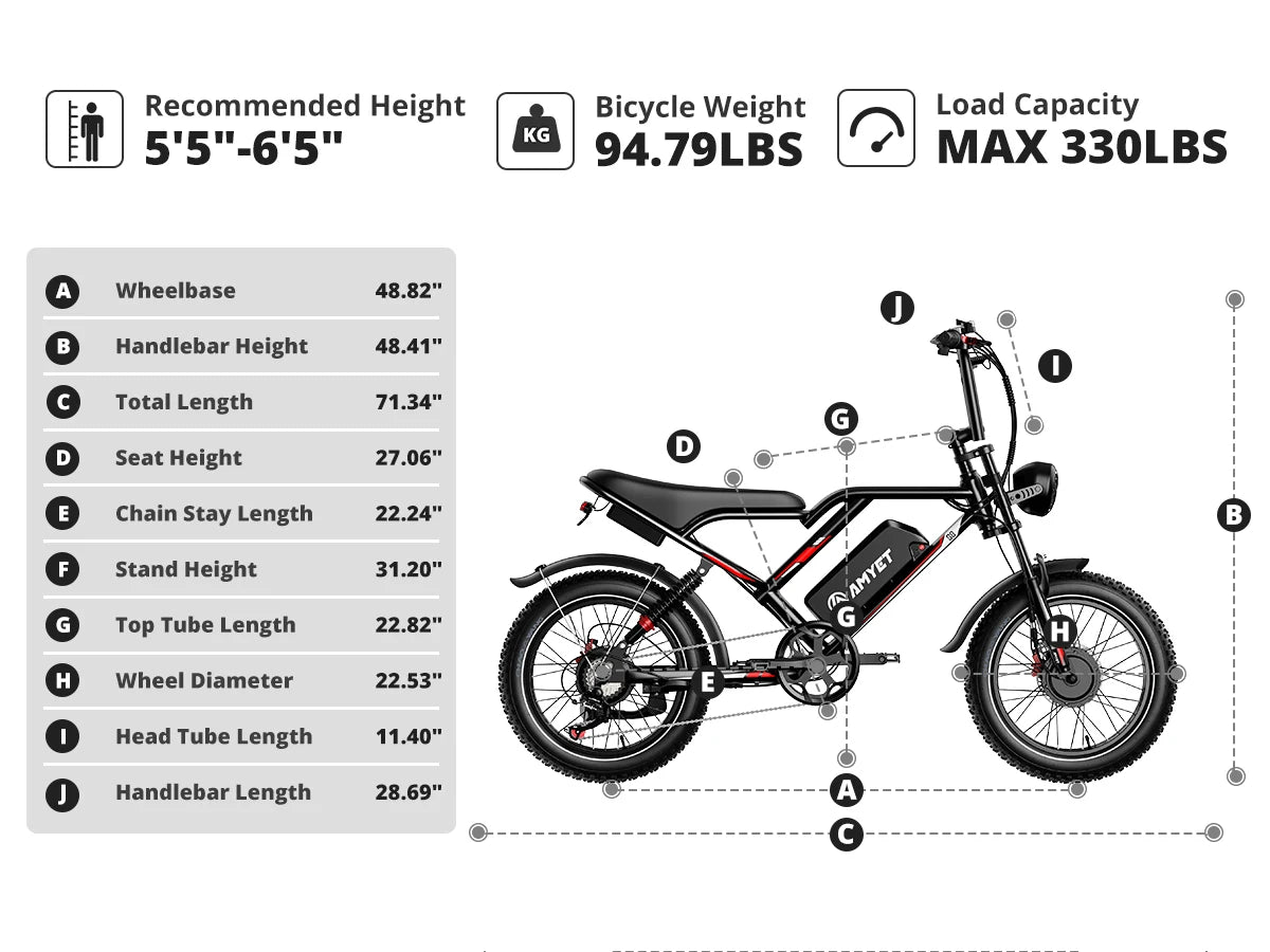 S8 Adults Electric Bike For Men  Motor 2000W Dual Bicycle 48V Battery 20"Bikes