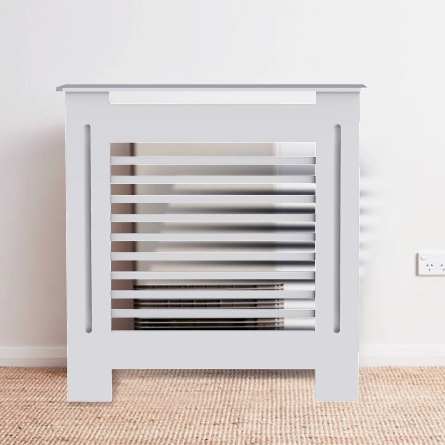 White Radiator Cover Wall Cabinet Modern Wood Cabinet Grill Cover
