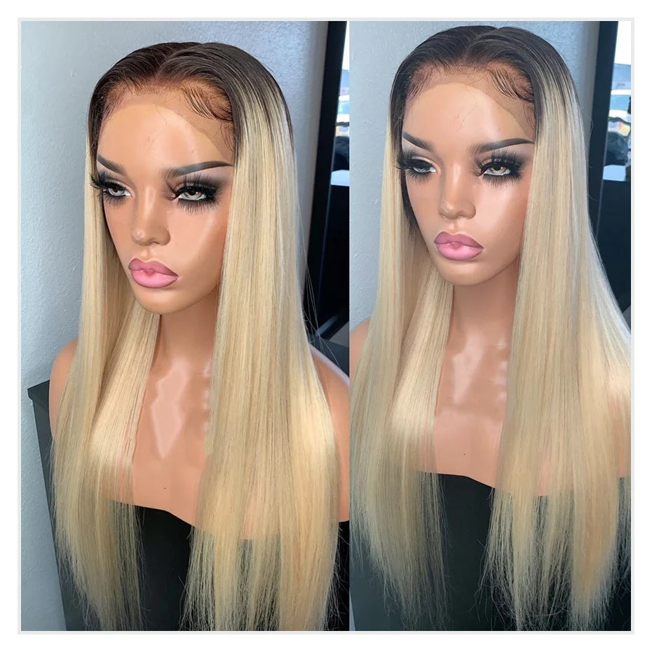 13x6 Lace Frontal Wig Brazilian Straight Full Lace Human Hair Wig