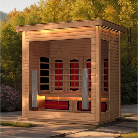 3-4 Person Home Sauna Hybrid Far Infrared and Traditional Steam
