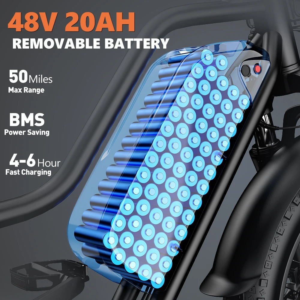 Adult Electric Bike 1500w 32MPH Mountain Electric Bicycle - Restful Hideout
