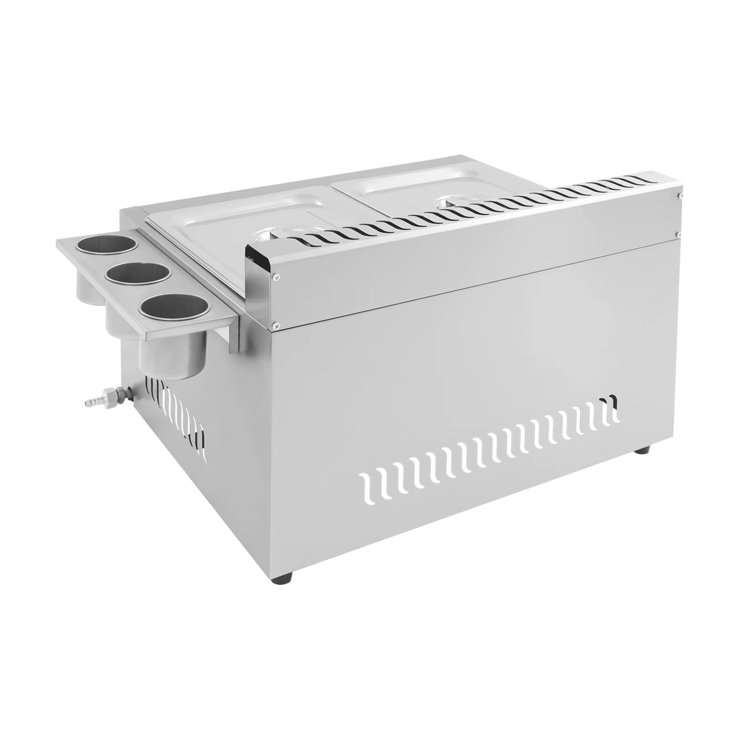 Dual Tank Commercial Gas Deep Fryer 6L Stainless Steel