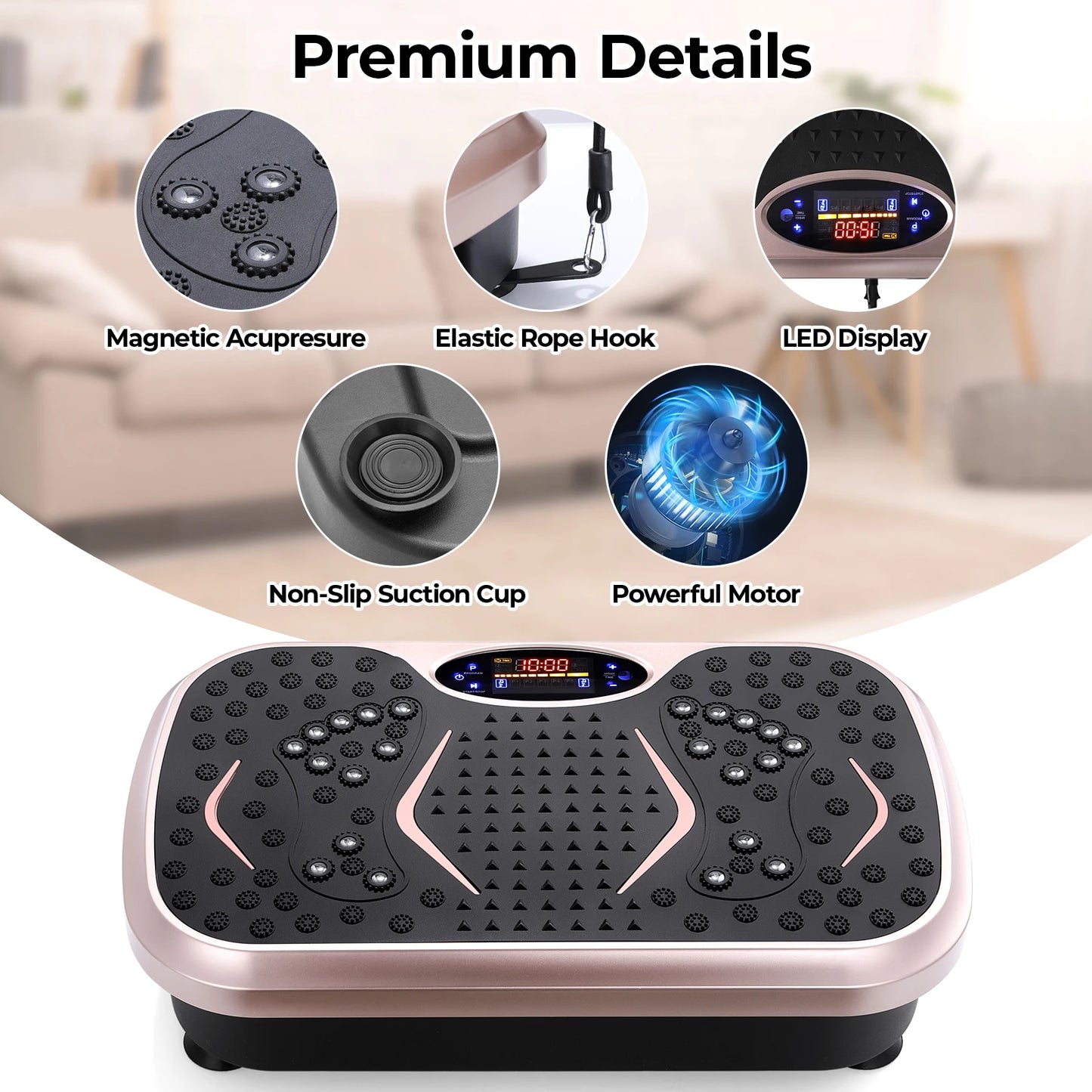 Vibration Plate Exercise Machine, Vibration Plate for Lymphatic Drainage,
