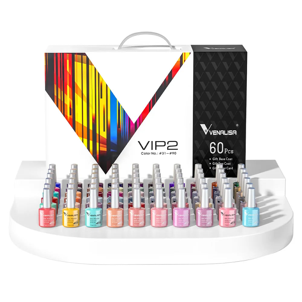 Whole Set Nail Gel Polish with Color Display