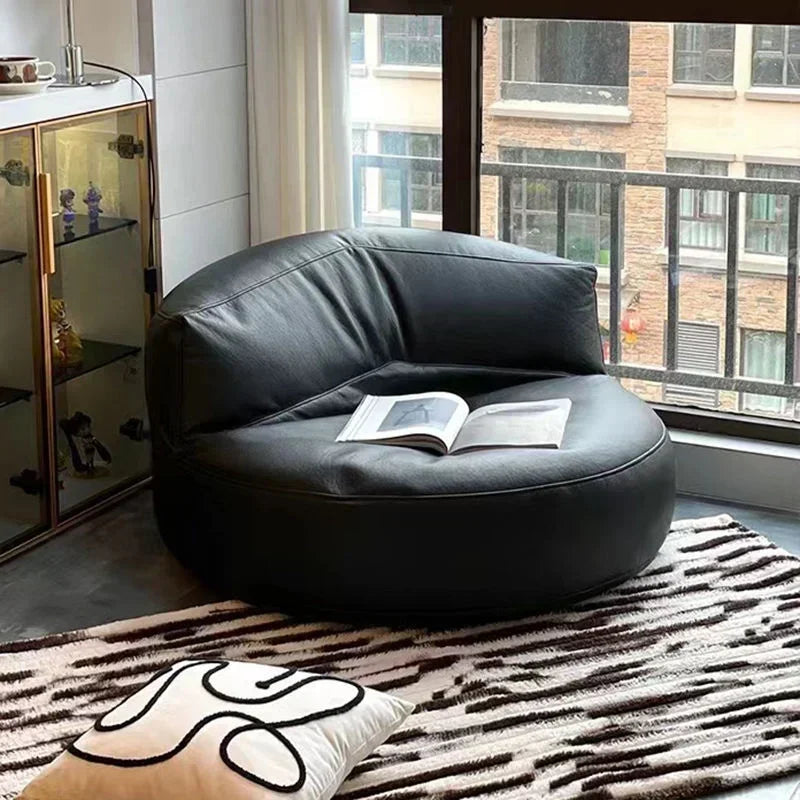 Lazy Sofa Reclining Couch Half Moon Sofa  Bedroom