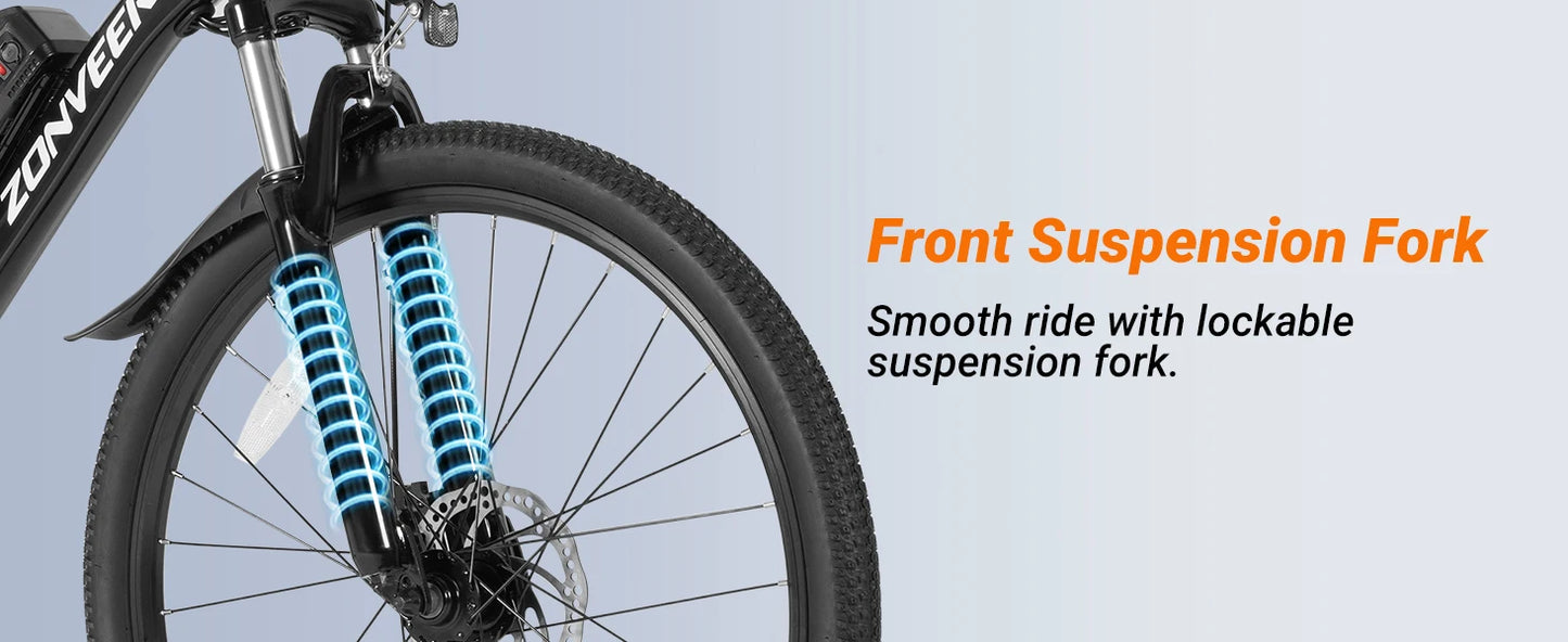 【1 Year Warranty】M26 Electric Bicycle 1000W Peak Motor 360WH