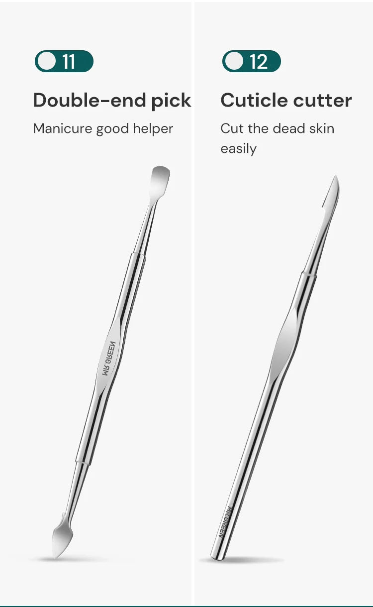 Manicure Set 12 In 1 Full Function Kit  Stainless Steel Pedicure Sets