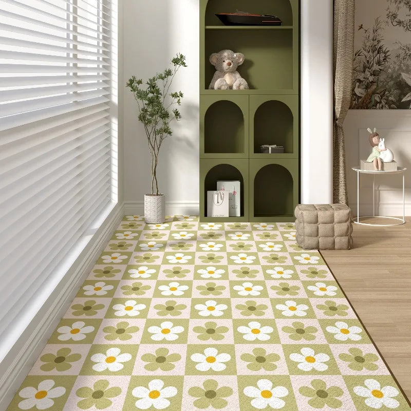 Balcony Rugs for Kitchen Waterproof Sunscreen Pvc Leather Floor Mat