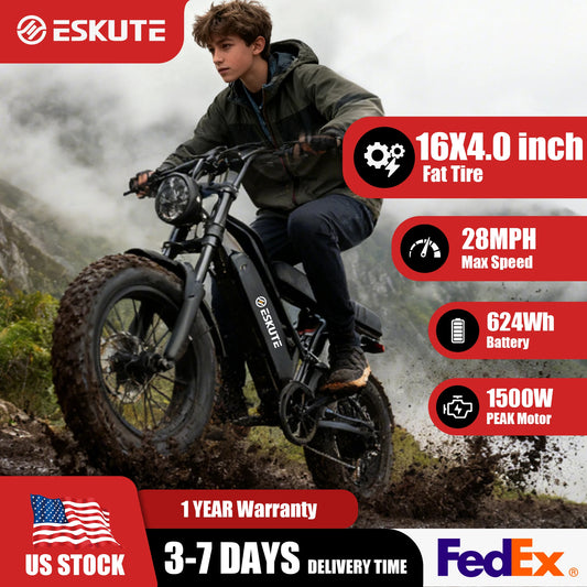 V100 Electric Bike, 1500W Peak 28MPH 48V13Ah Motorcycle,
