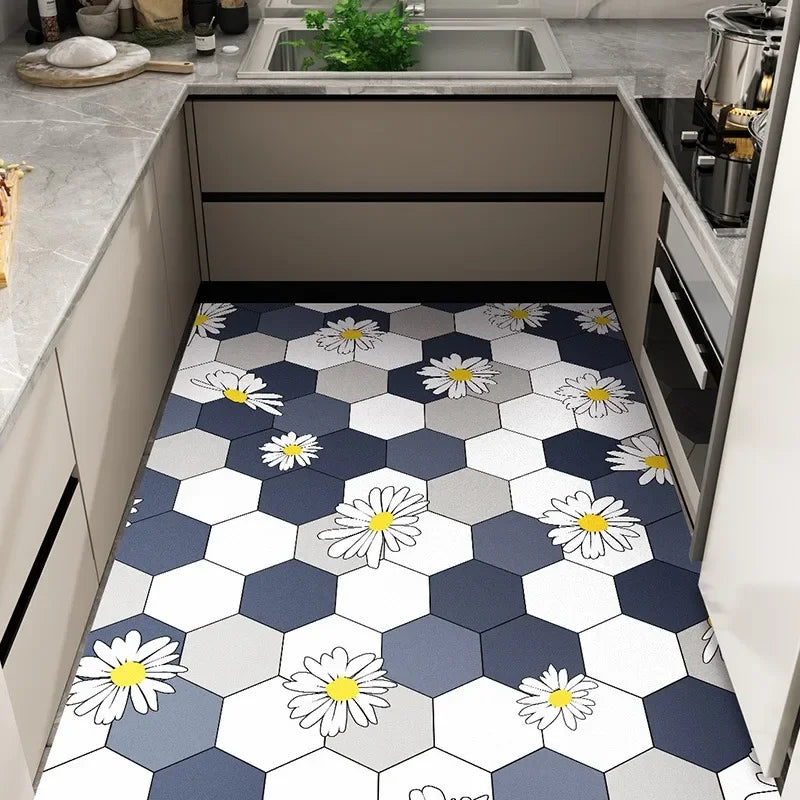 Kitchen Carpet Oil-proof Non-slip Waterproof Rug