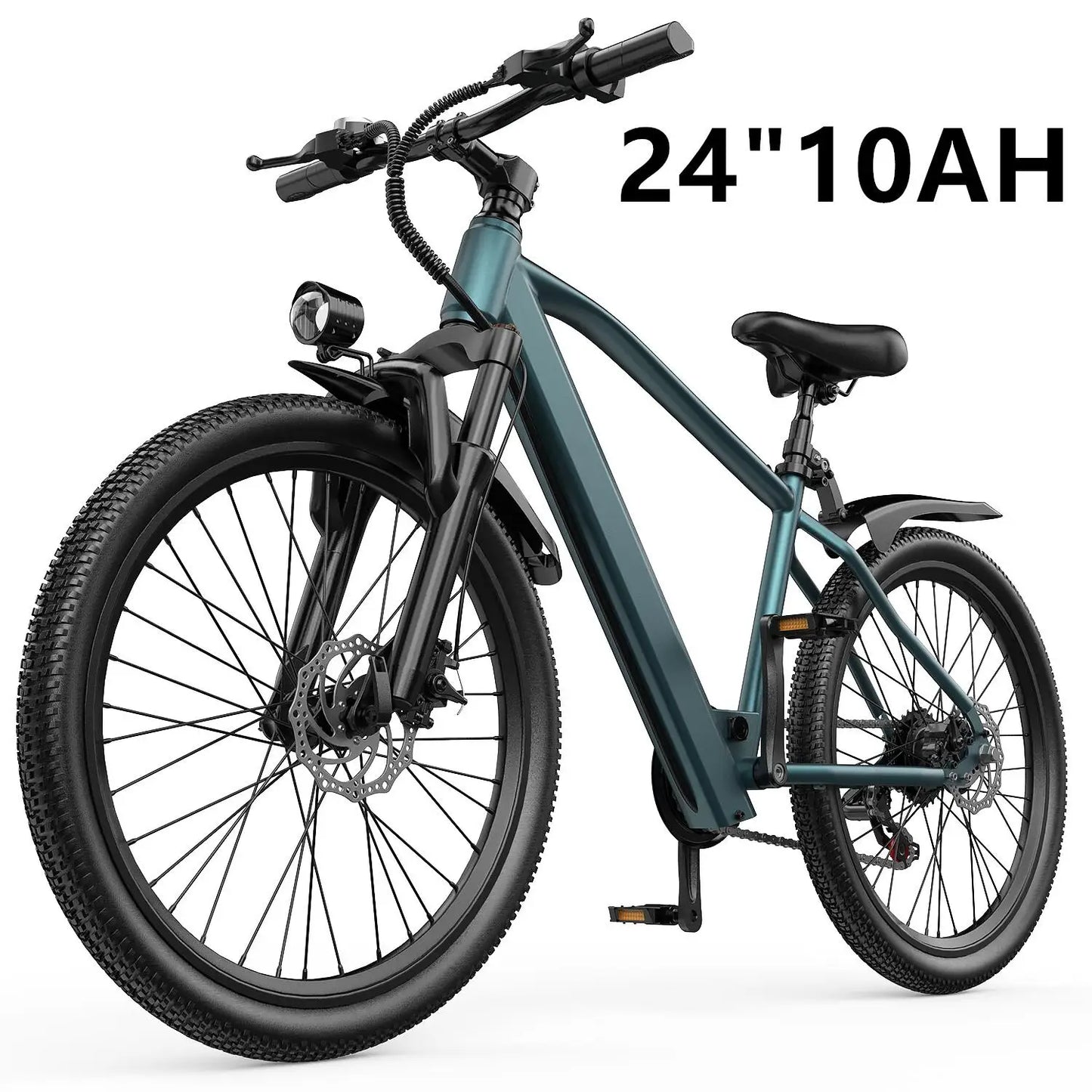 Adults Electric Bicycle, 26" 24" Electric Mountain Bike with 36V Battery, 21 Speed